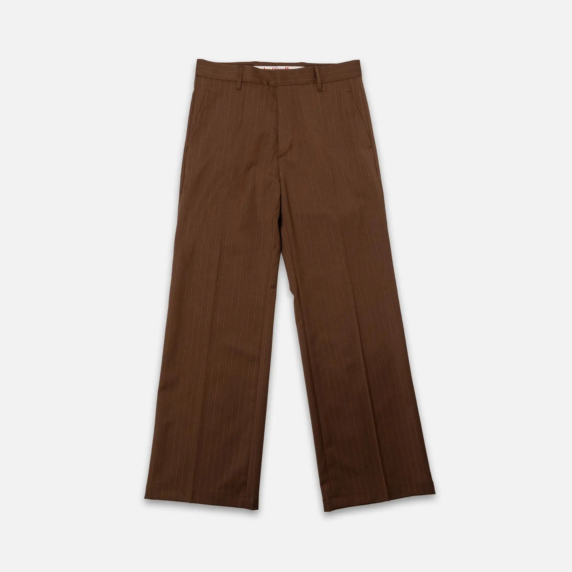 Tailored Bootcut Pinstripe Trousers