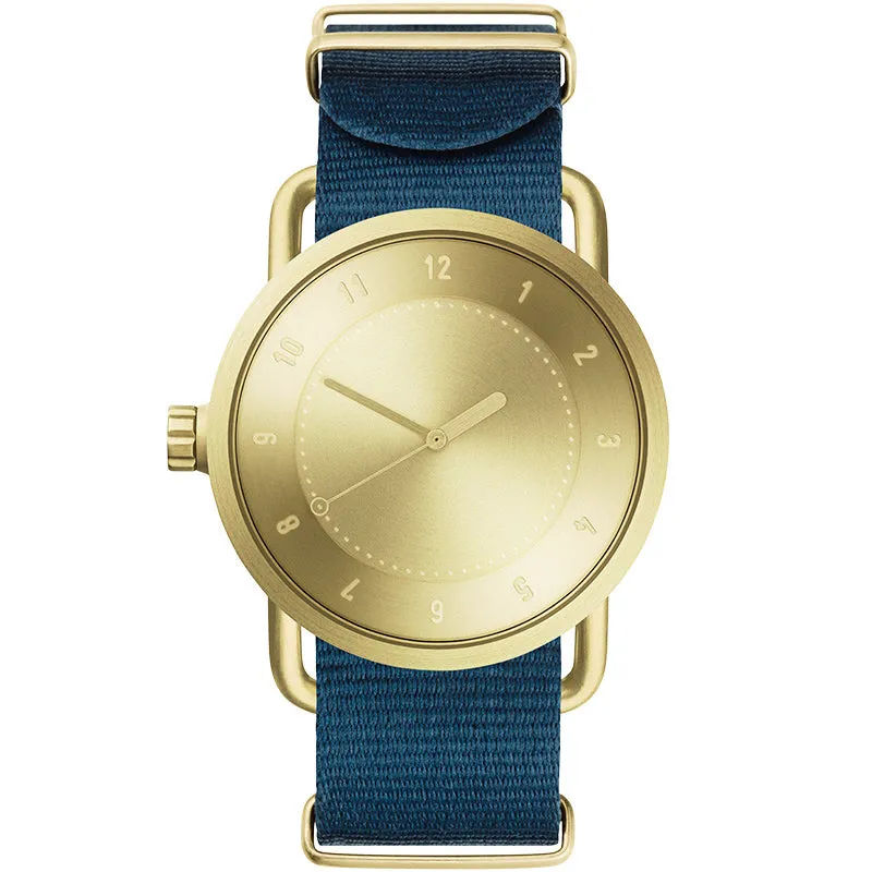 TID No.1 Gold Dial / Black Leather Strap / Gold Buckle