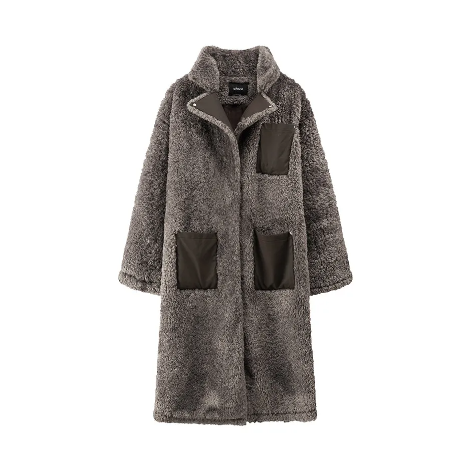 What Did You Expect Fleece Long Coat