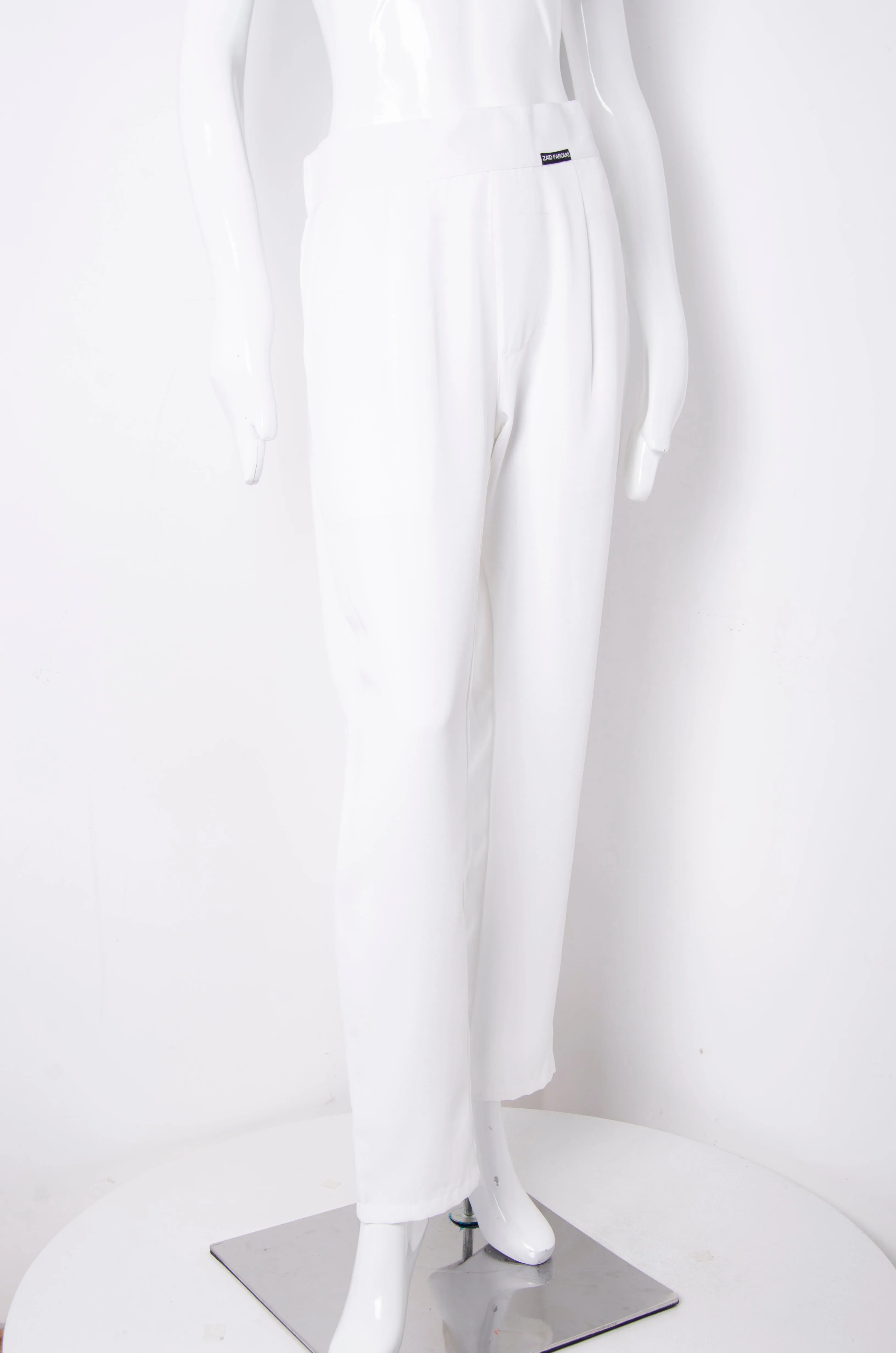 White Tailored Trousers